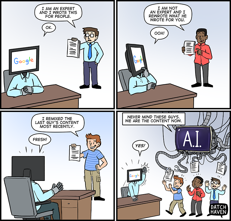 license comic (#027) • ‟Modern SEO explained”