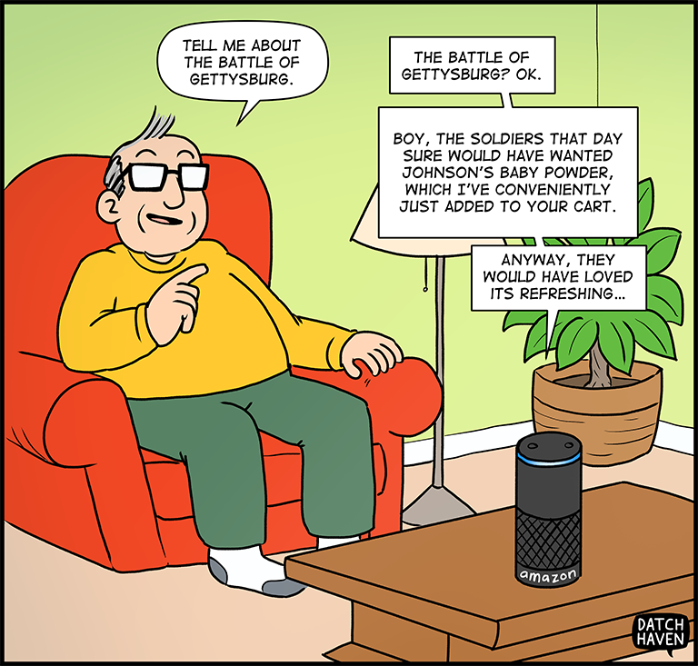 license comic (#016) • ‟How advertising will seep into AI”