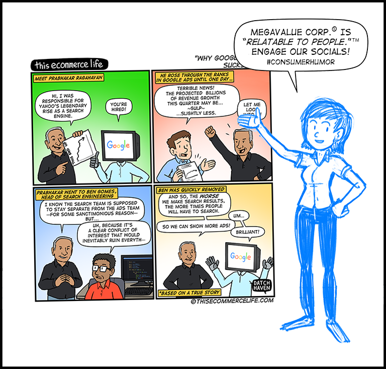 license comic (#006) • ‟Why Google search sucks now”
