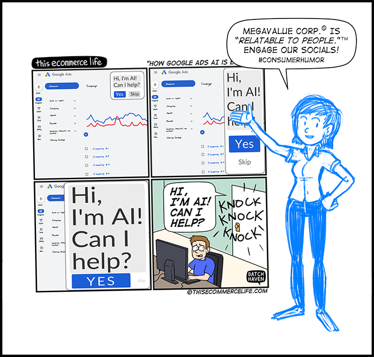 license comic (#018) • ‟How Google Ads AI is evolving”