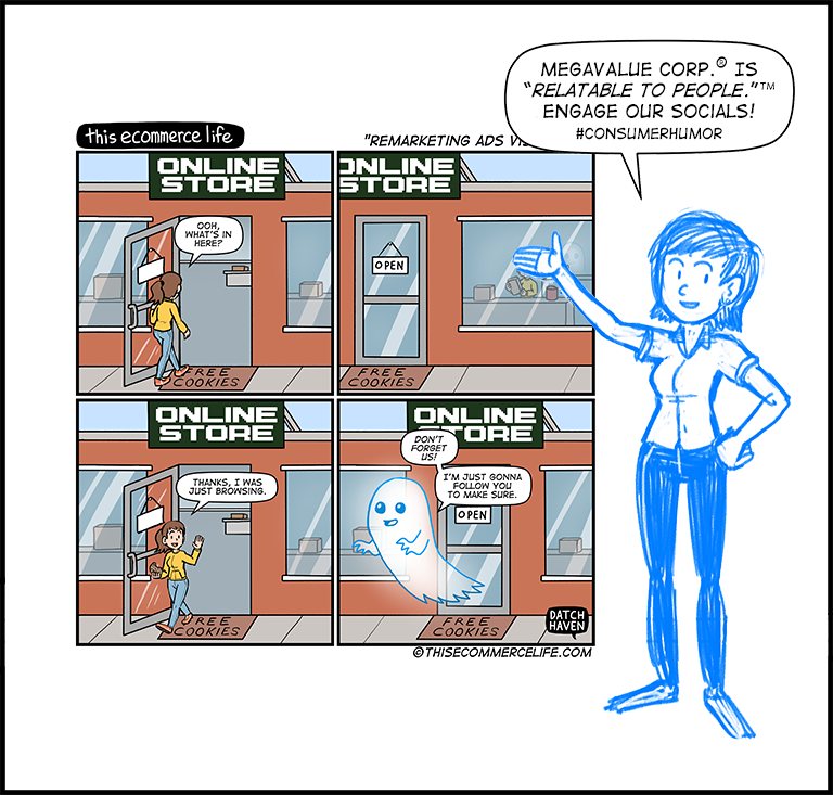 license comic (#025) • ‟Remarketing Ads Visualized”
