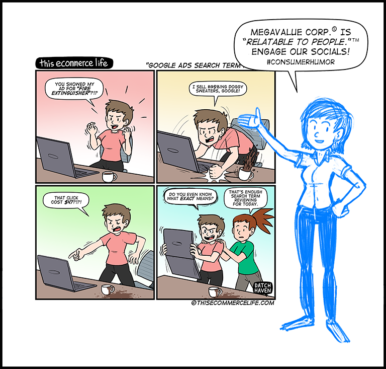 license comic (#026) • ‟Google Ads search term reviews”