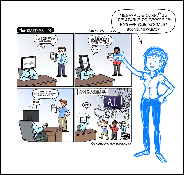 license comic (#027) • ‟Modern SEO explained”