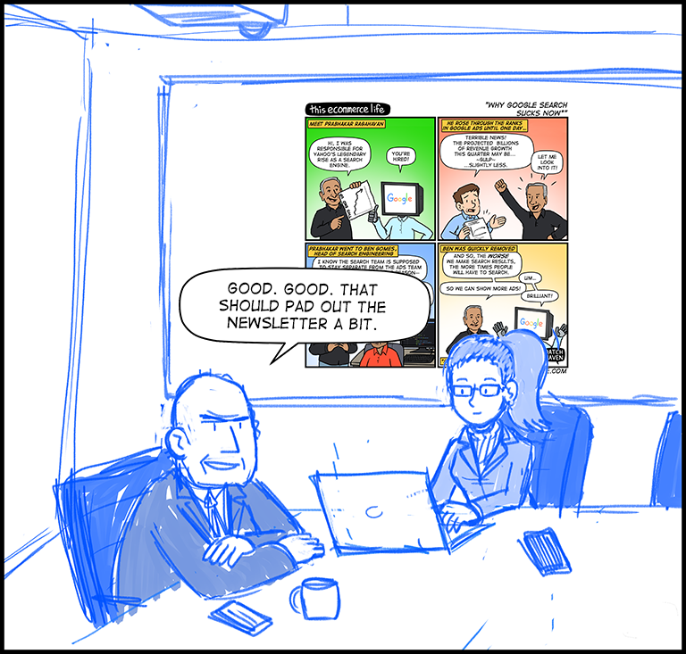 license comic (#006) • ‟Why Google search sucks now”