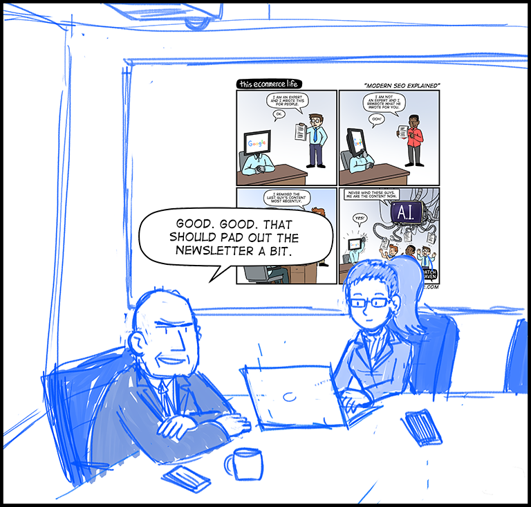 license comic (#027) • ‟Modern SEO explained”