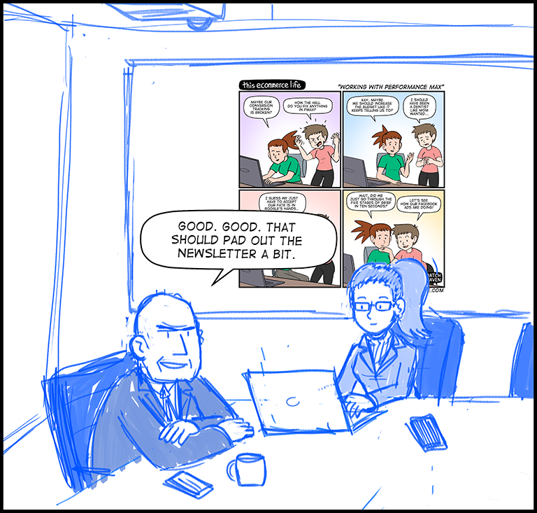 license comic (#029) • ‟Working with Performance Max”