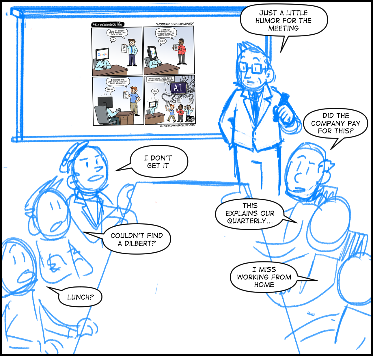 license comic (#027) • ‟Modern SEO explained”