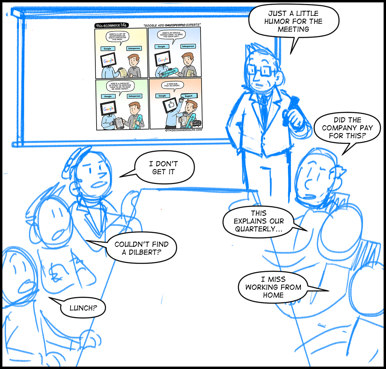 license comic (#035) • ‟Google Ads salespersons experts”
