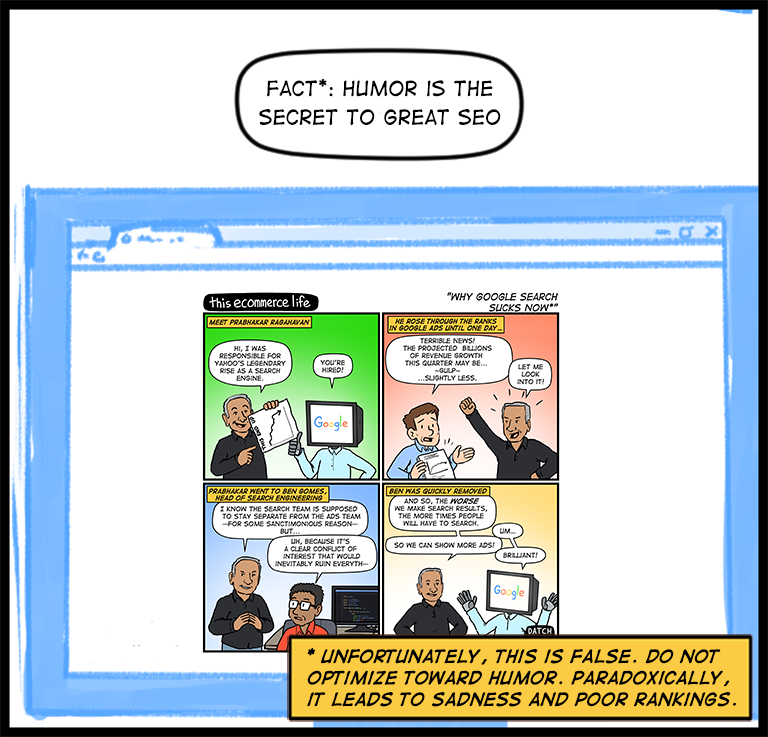license comic (#006) • ‟Why Google search sucks now”