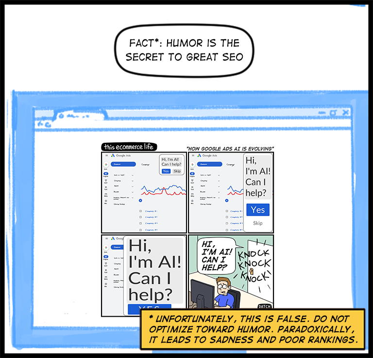 license comic (#018) • ‟How Google Ads AI is evolving”