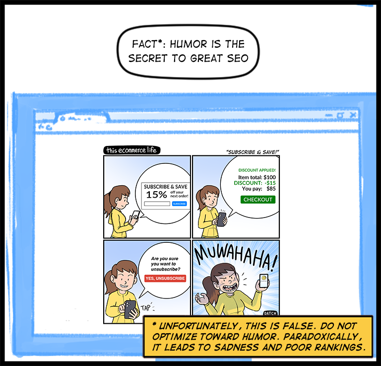 license comic (#021) • ‟Subscribe & save”