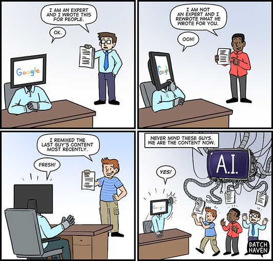 license comic (#027) • ‟Modern SEO explained”