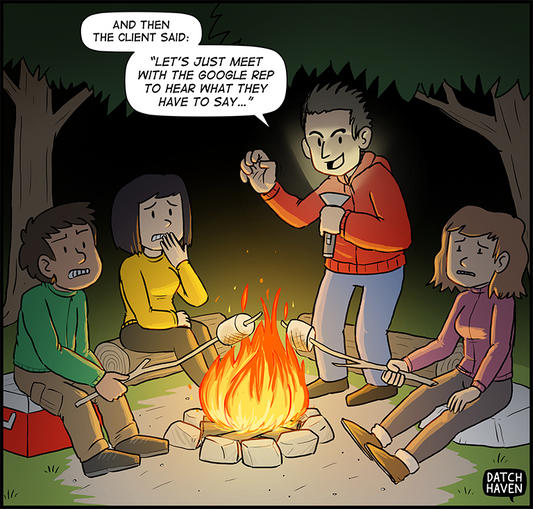 license comic (#015) • ‟Google Ad pros’ scary stories”