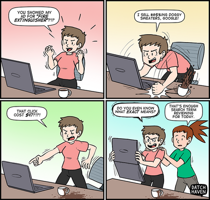 license comic (#026) • ‟Google Ads search term reviews”