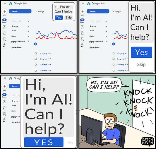 license comic (#018) • ‟How Google Ads AI is evolving”