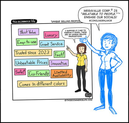 license comic (#011) • ‟Unique selling proposition(s)”