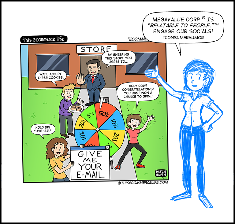 license comic (#012) • ‟eCommerce IRL”