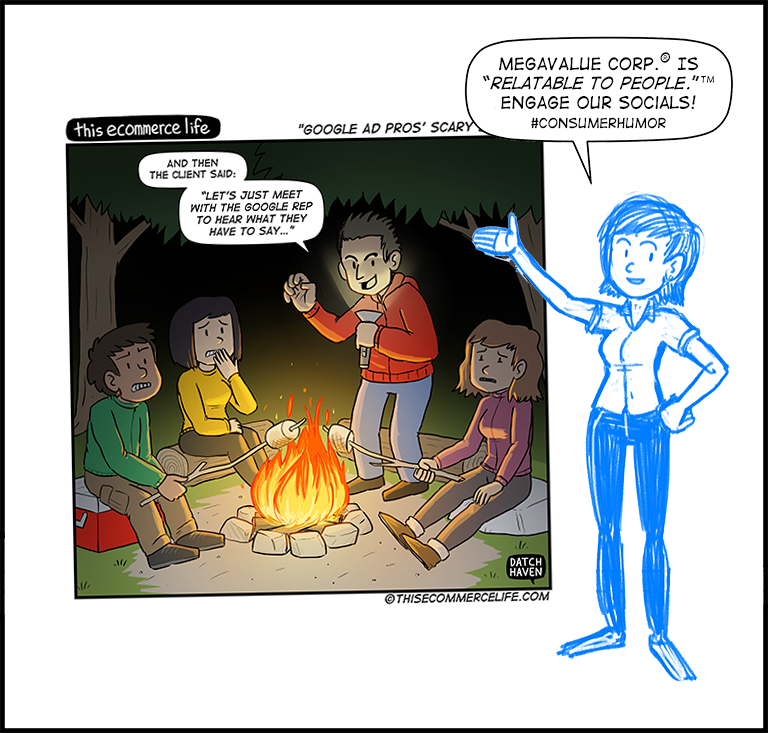 license comic (#015) • ‟Google Ad pros’ scary stories”