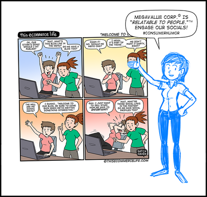 license comic (#020) • ‟Welcome to our blog”