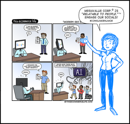 license comic (#027) • ‟Modern SEO explained”
