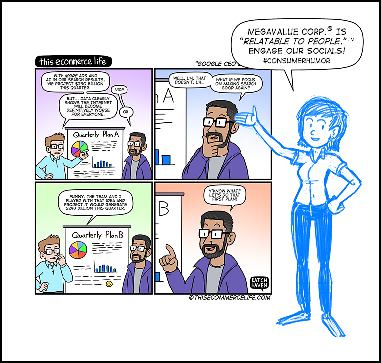 license comic (#036) • ‟Google CEO decisions”