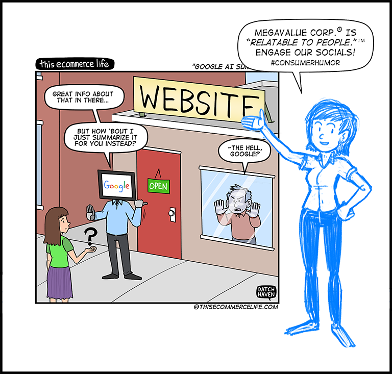 license comic (#038) • ‟Google AI summaries”