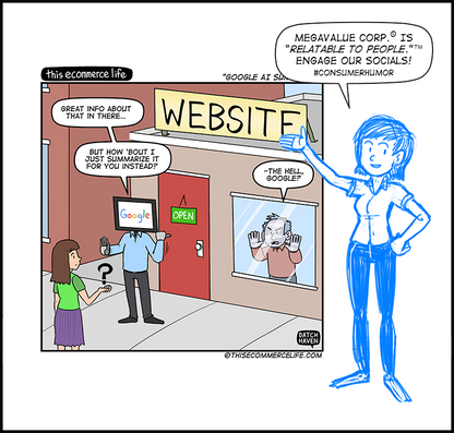 license comic (#038) • ‟Google AI summaries”