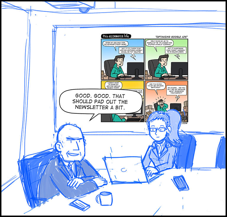 license comic (#002) • ‟Optimizing Google Ads”