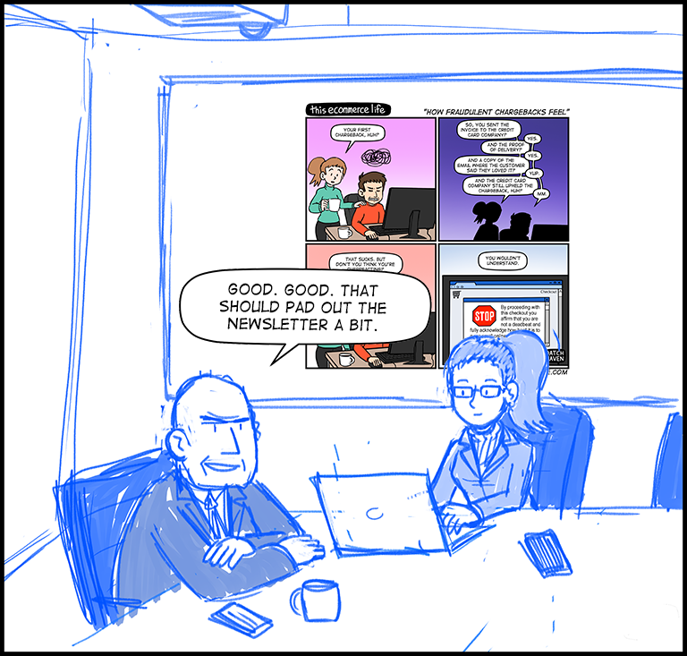 license comic (#003) • ‟How fraudulent chargebacks feel”