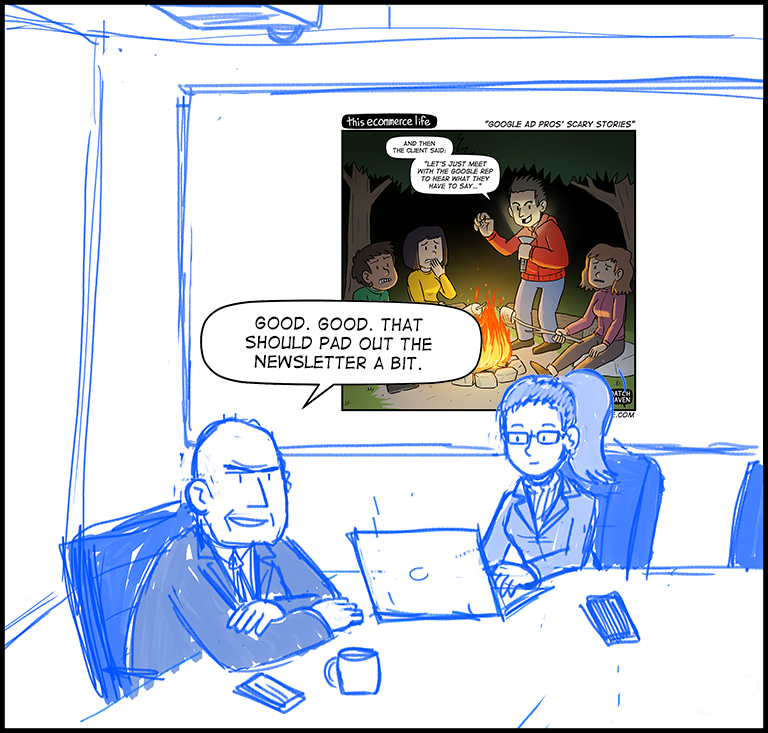 license comic (#015) • ‟Google Ad pros’ scary stories”