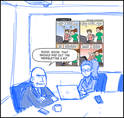 license comic (#020) • ‟Welcome to our blog”