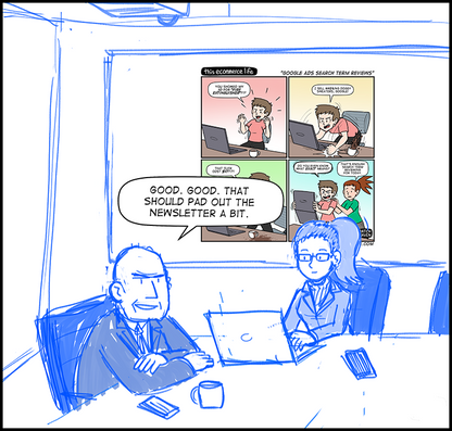 license comic (#026) • ‟Google Ads search term reviews”