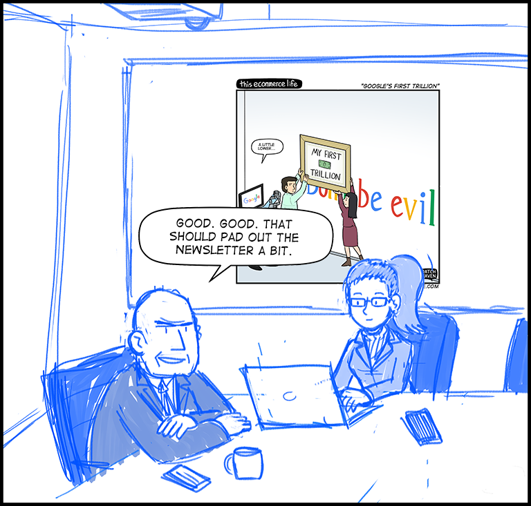 license comic (#032) • ‟Google's first trillion”