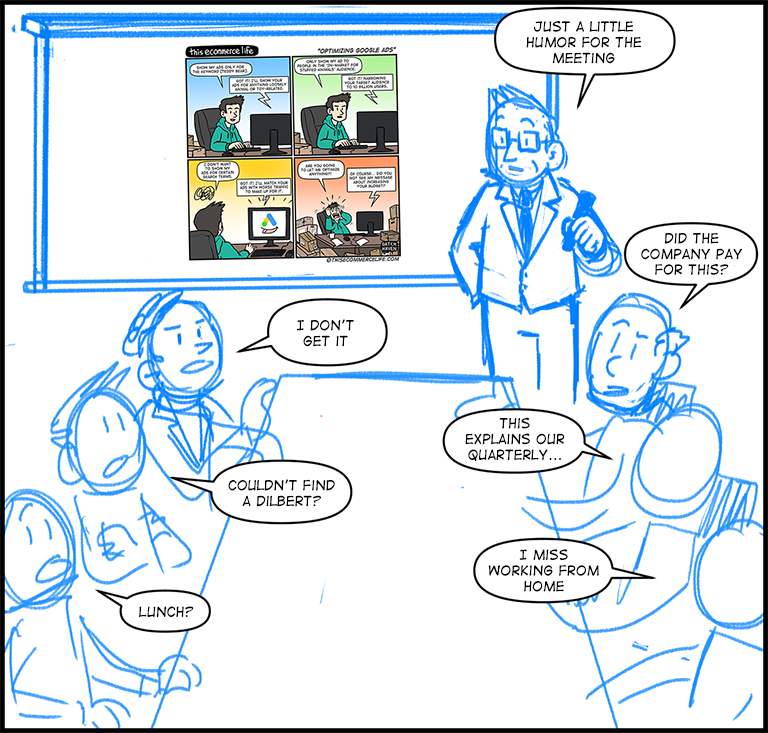 license comic (#002) • ‟Optimizing Google Ads”