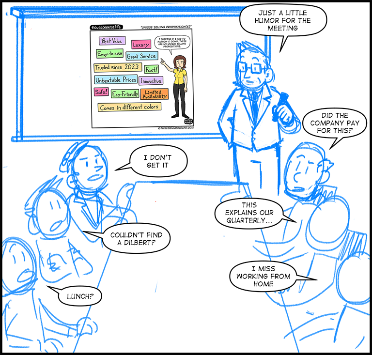 license comic (#011) • ‟Unique selling proposition(s)”