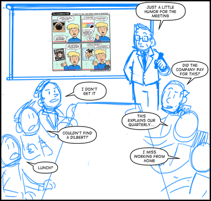 license comic (#028) • ‟I want to tell you about today's sponsor”