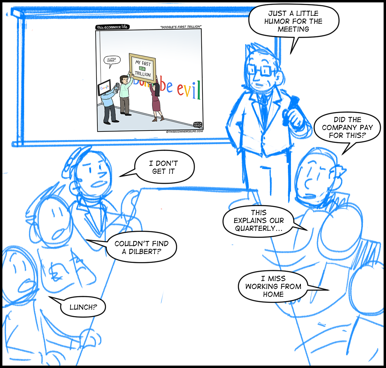 license comic (#032) • ‟Google's first trillion”