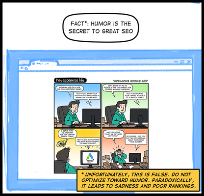 license comic (#002) • ‟Optimizing Google Ads”