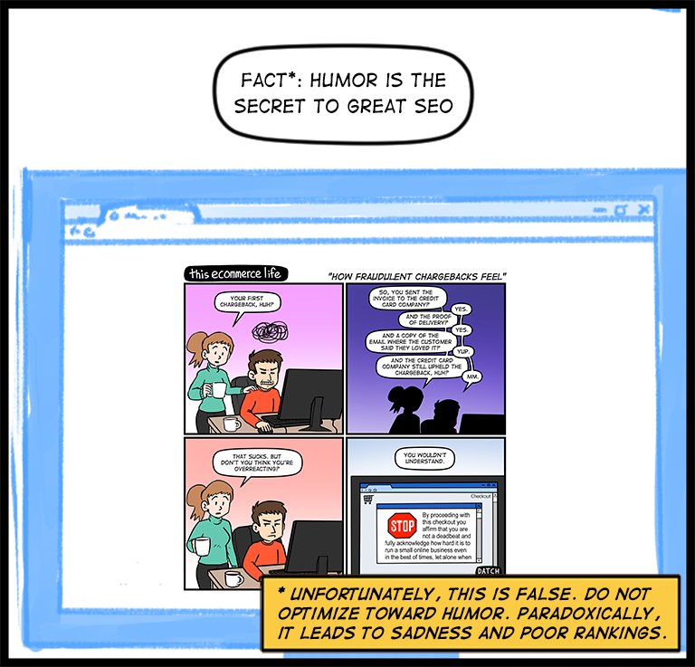 license comic (#003) • ‟How fraudulent chargebacks feel”
