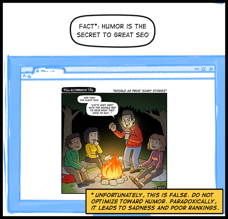 license comic (#015) • ‟Google Ad pros’ scary stories”
