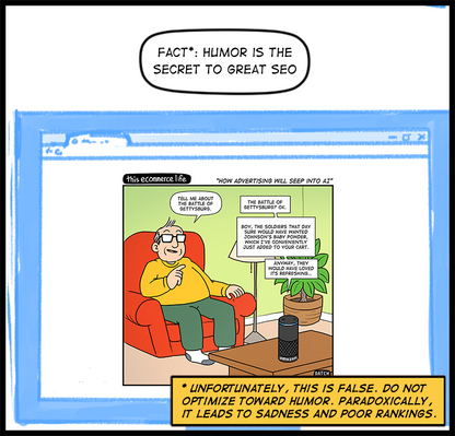 license comic (#016) • ‟How advertising will seep into AI”