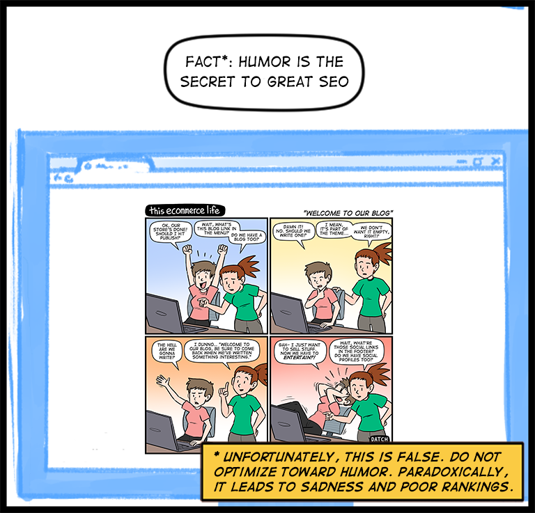 license comic (#020) • ‟Welcome to our blog”