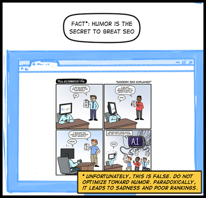 license comic (#027) • ‟Modern SEO explained”