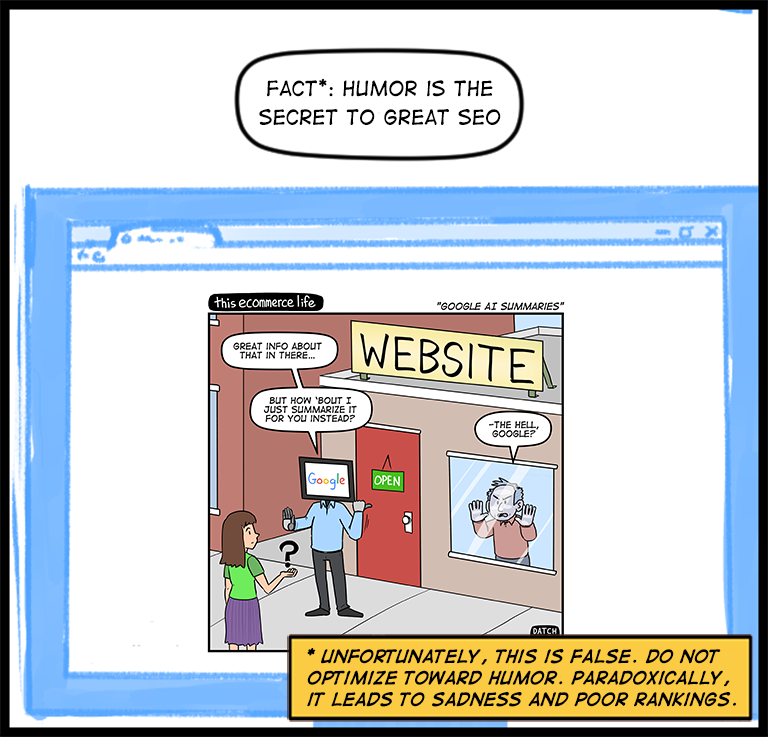 license comic (#038) • ‟Google AI summaries”