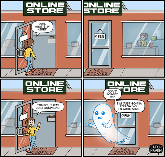 license comic (#025) • ‟Remarketing Ads Visualized”