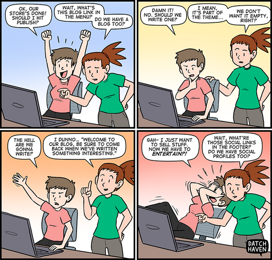 license comic (#020) • ‟Welcome to our blog”